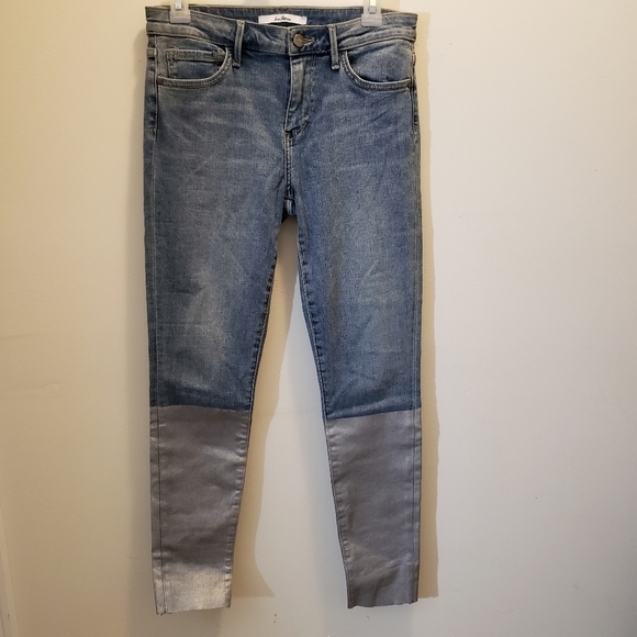 Sam Edelman The Kitten Two Tone Jeans NWT Size 27 - Picture 11 of 13
